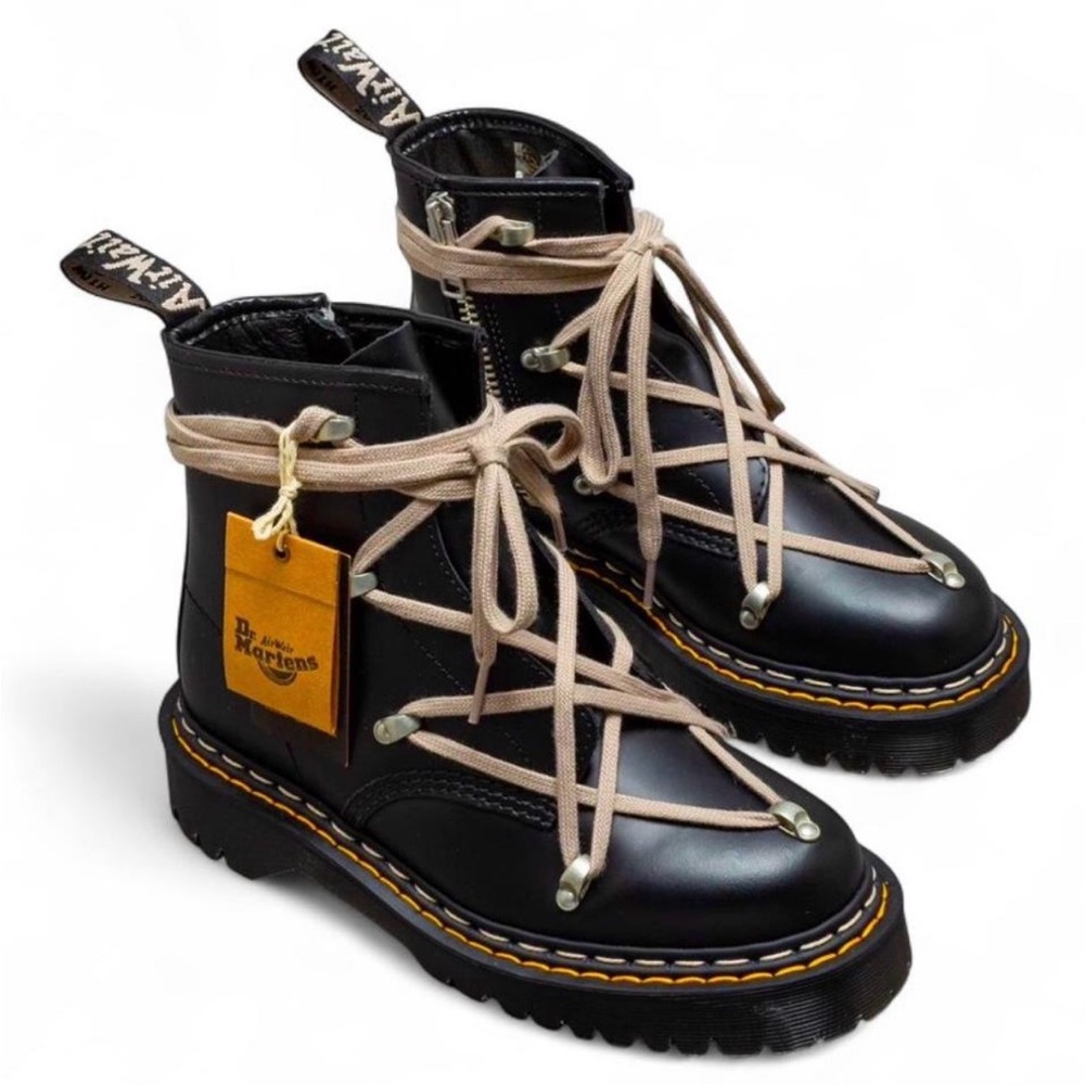 Men's Dr. Martens x Rick Owens 1460 Quad Sole Pentagram Jumbo Lace Boot NEW